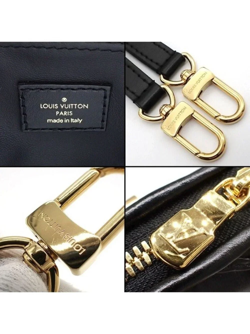 Louis Vuitton Handbag Nano Alma Maltage Black Lambskin Cowhide Leather